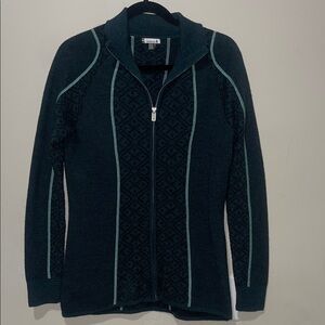 Smartwool Full Zip Sweater Merino Wool Large